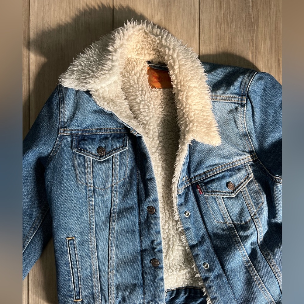 Vintage Levi’s denim Sherpa jacket